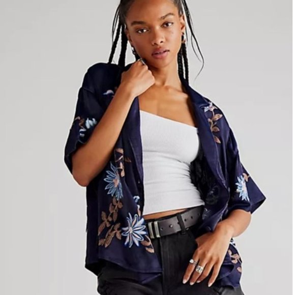 Free People Fresh Flowers Embroidered Top - Picture 2 of 7